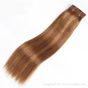 High Quality Cheap Human Hair Extensions Mixed Color 4/27 Piano Color Hair Weave